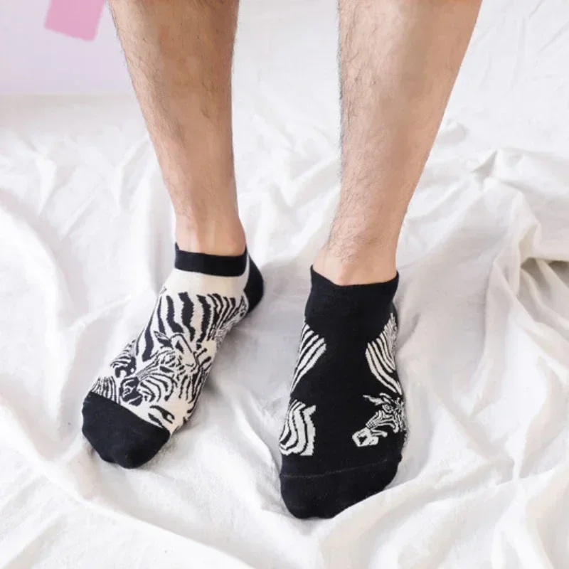 Frühling Stil ab Gezeiten Socken Frauen Baumwolle Söckchen Paar Spaß Serie Tier Weltraum Obst Männer und Frauen Socken
