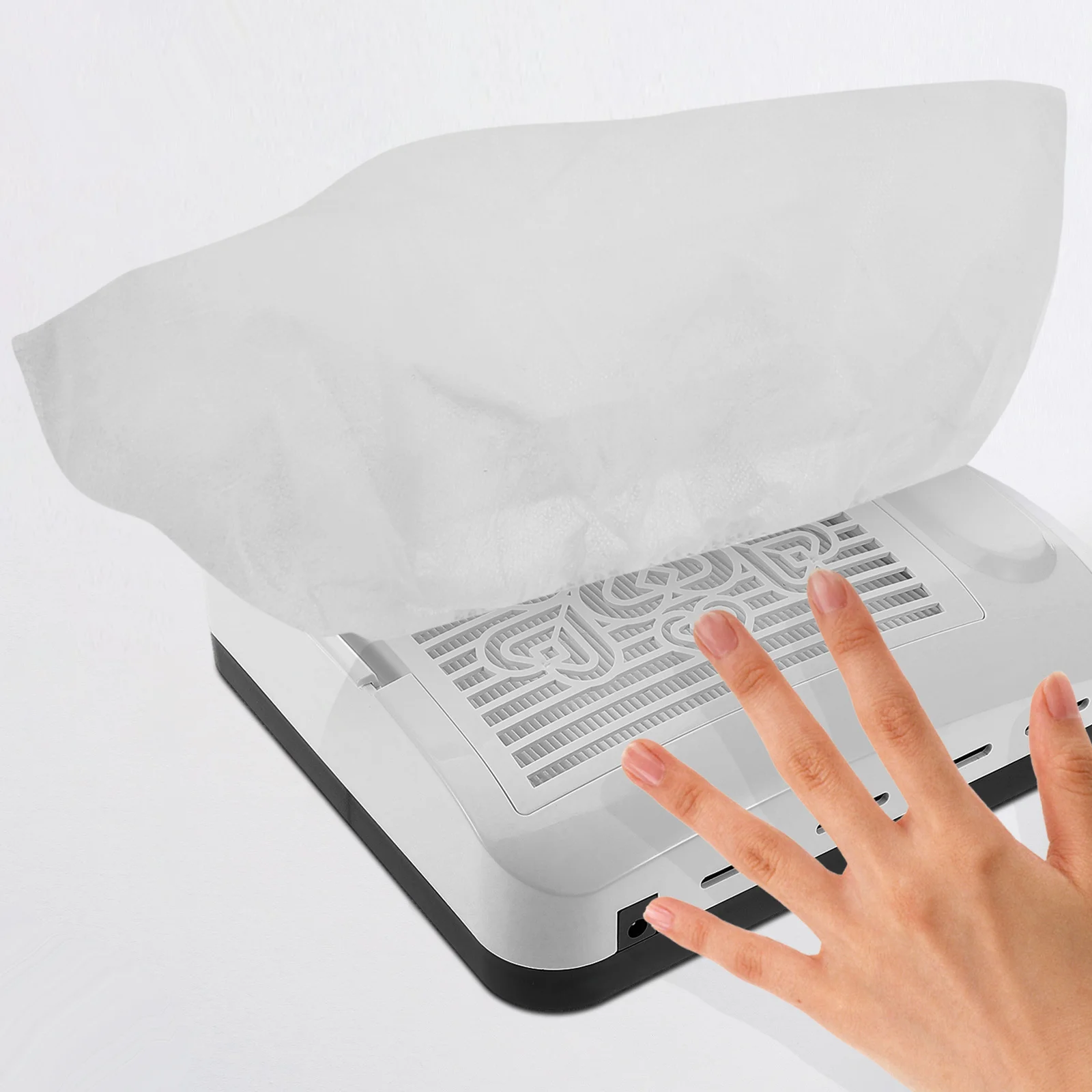 2 قطعة أكياس مجمع الغبار مسمار مكنسة كهربائية استبدال الحقائب مانيكير باديكير أداة صالون جمع الغبار المنزلية #1