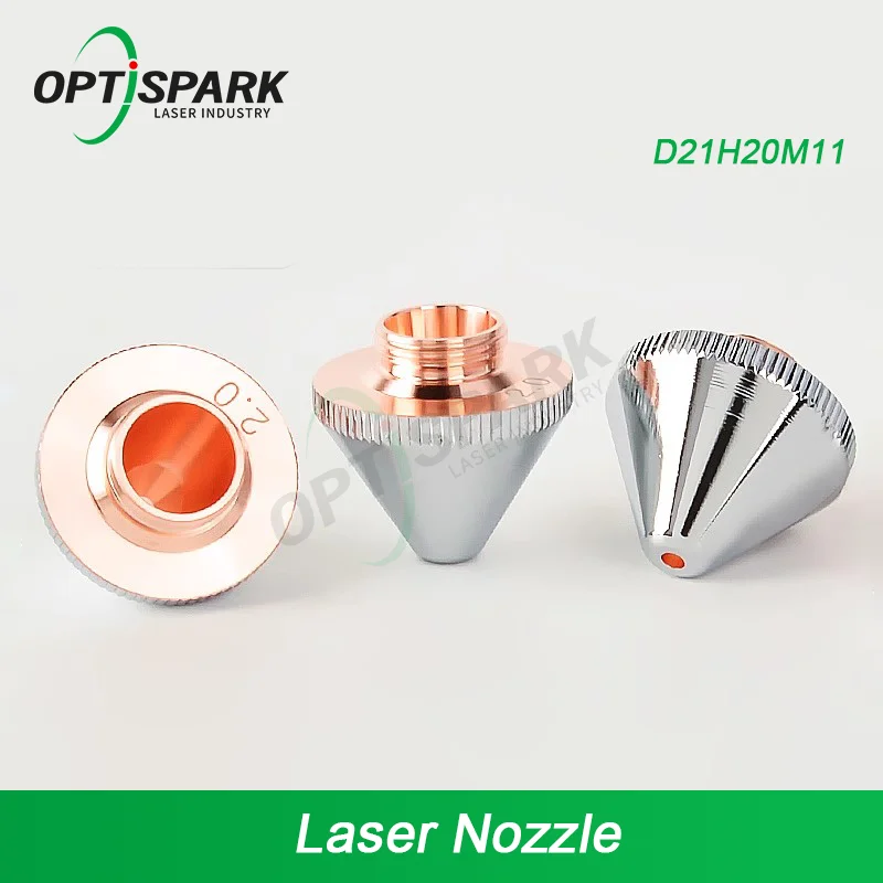 

Laser Bevel Cutting High-Speed Nozzle D21mm 3D Copper Laser Nozzle Cutting Tip for HANS HSG WSX 3D Laser Cutter Machine