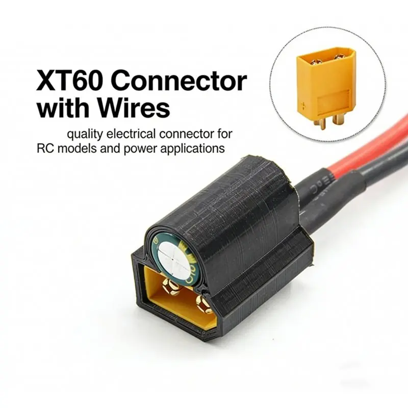 PHILE-XT60 35V 1000Uf Power Cord Filter 14AWG 100Mm Cable Wire For Flight Controller ECS VTX FPV Racing Drone RC