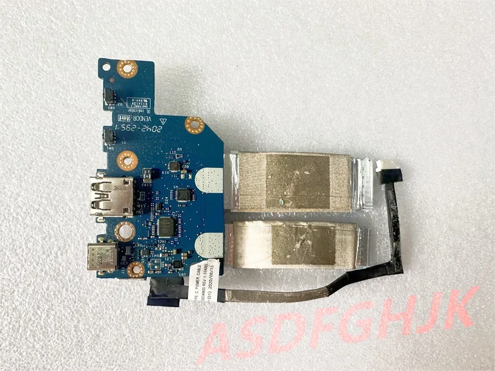 

FOR Dell Chromebook 3100 2-in-1 Right-Side USB Ports and Volume Button Circuit Board CN-0RJ2NM 0RJ2NM RJ2NM TEST OK