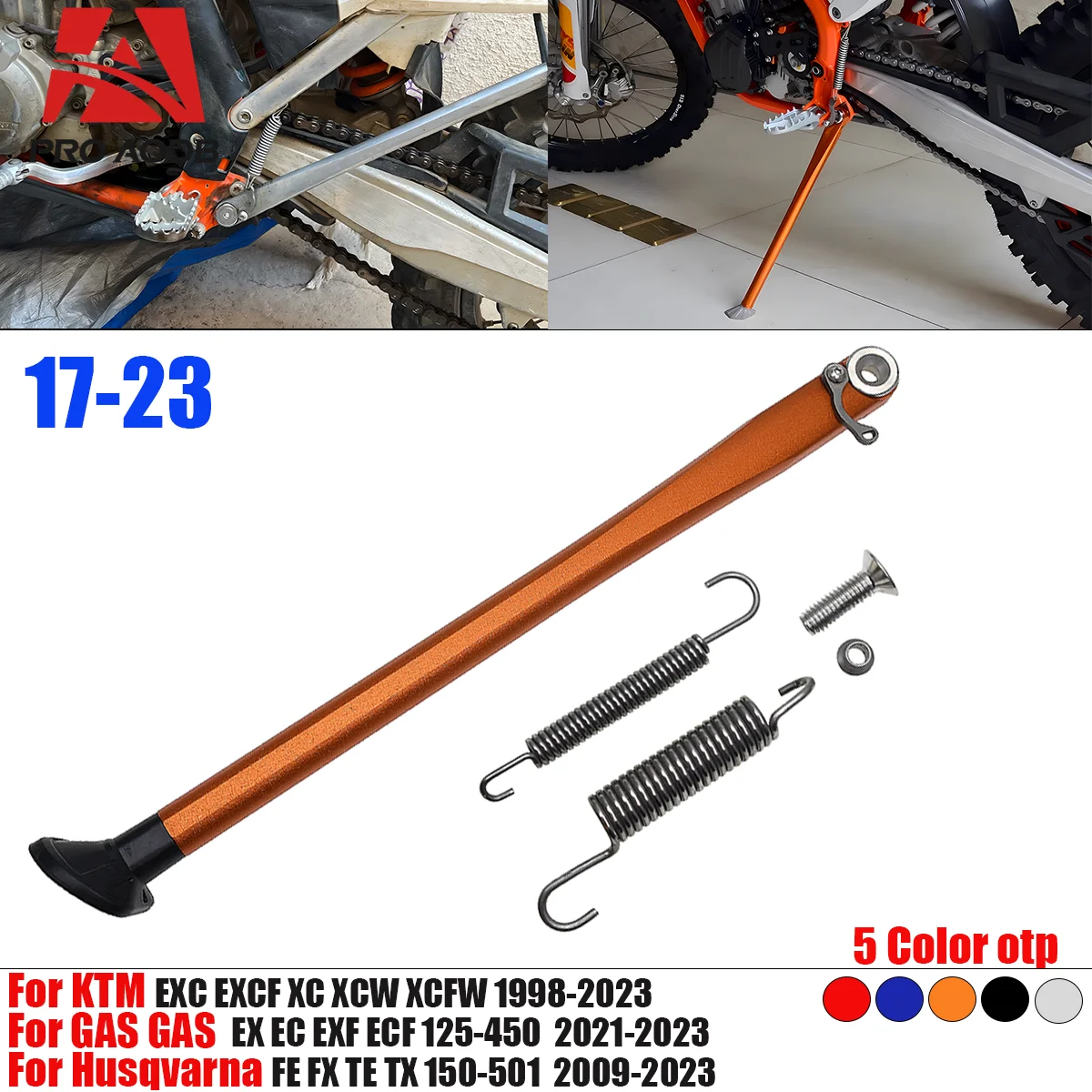 

For KTM EXC EXCF XC XCW XCF XCFW 125-500 For Husqvarna FE FX TE TX etc Motorcycle Durable OF Side Stand Spring Kit