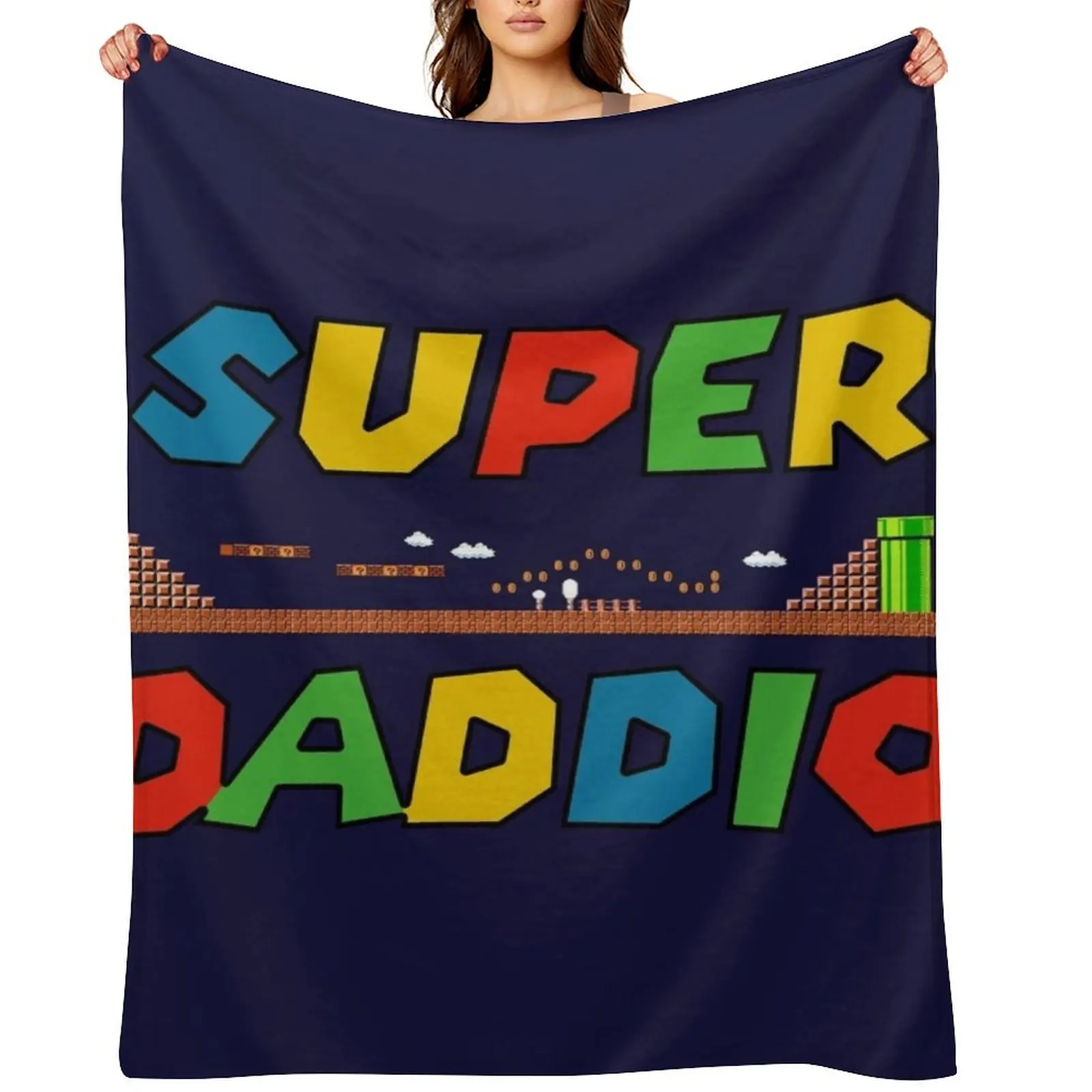 

super daddio Throw Blanket Thins Thin Cute Plaid Beach Blankets