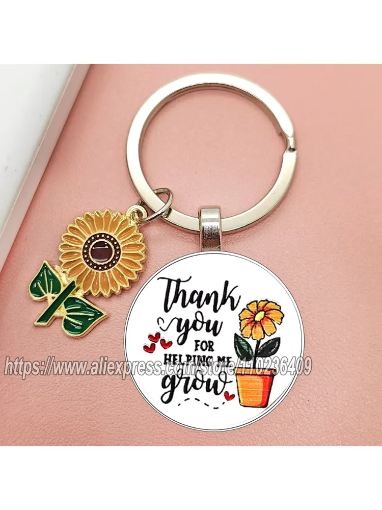 Merci d'avoir aidé à mon porte-clés, porte-clés de remerciement au professeur, cadeau d'appréciation pour la famille et les amis