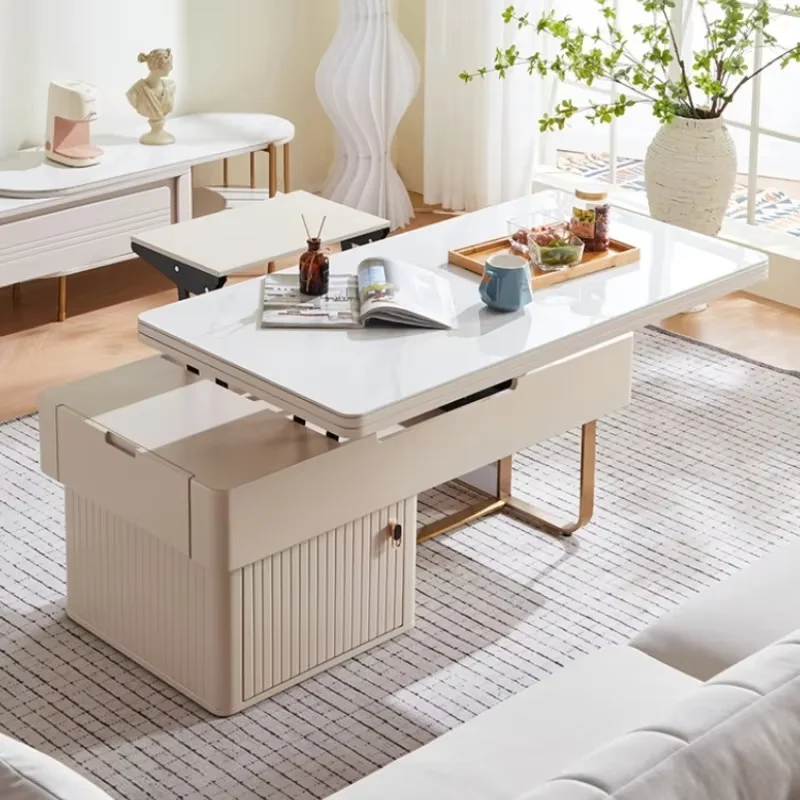 Luxury Design Coffee Table Nordic Storage Multifunction Living Room Coffee Table Mesa Lateral Modern Stoliki Do Kawy Furniture