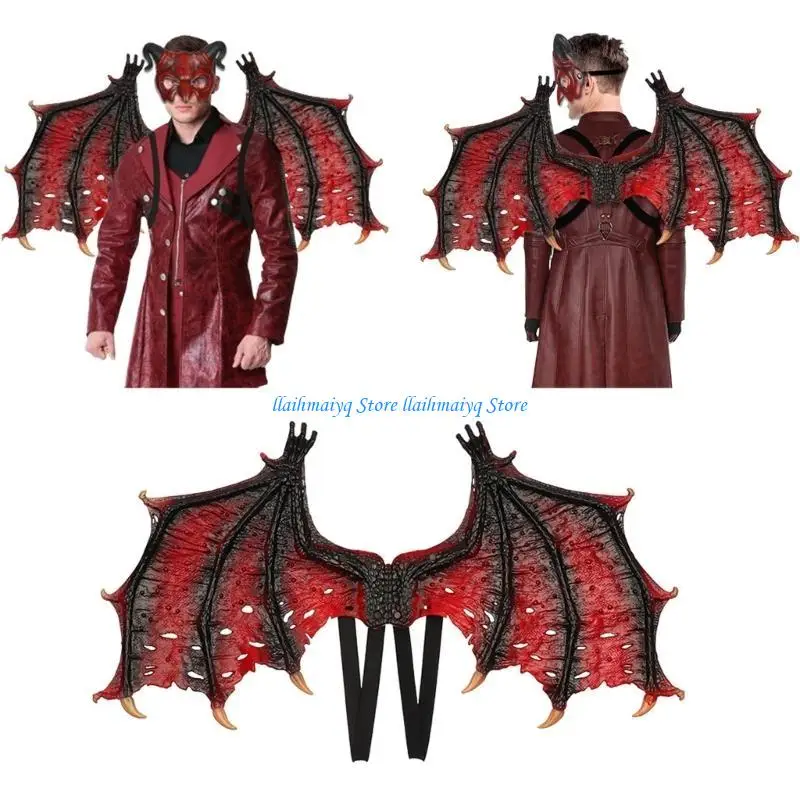573b Devil Dragon Wing Eagled Animal Wing Dragon Dragon Halloween Cosplay Costume Accessoires Bat Aile avec sangles élastiques