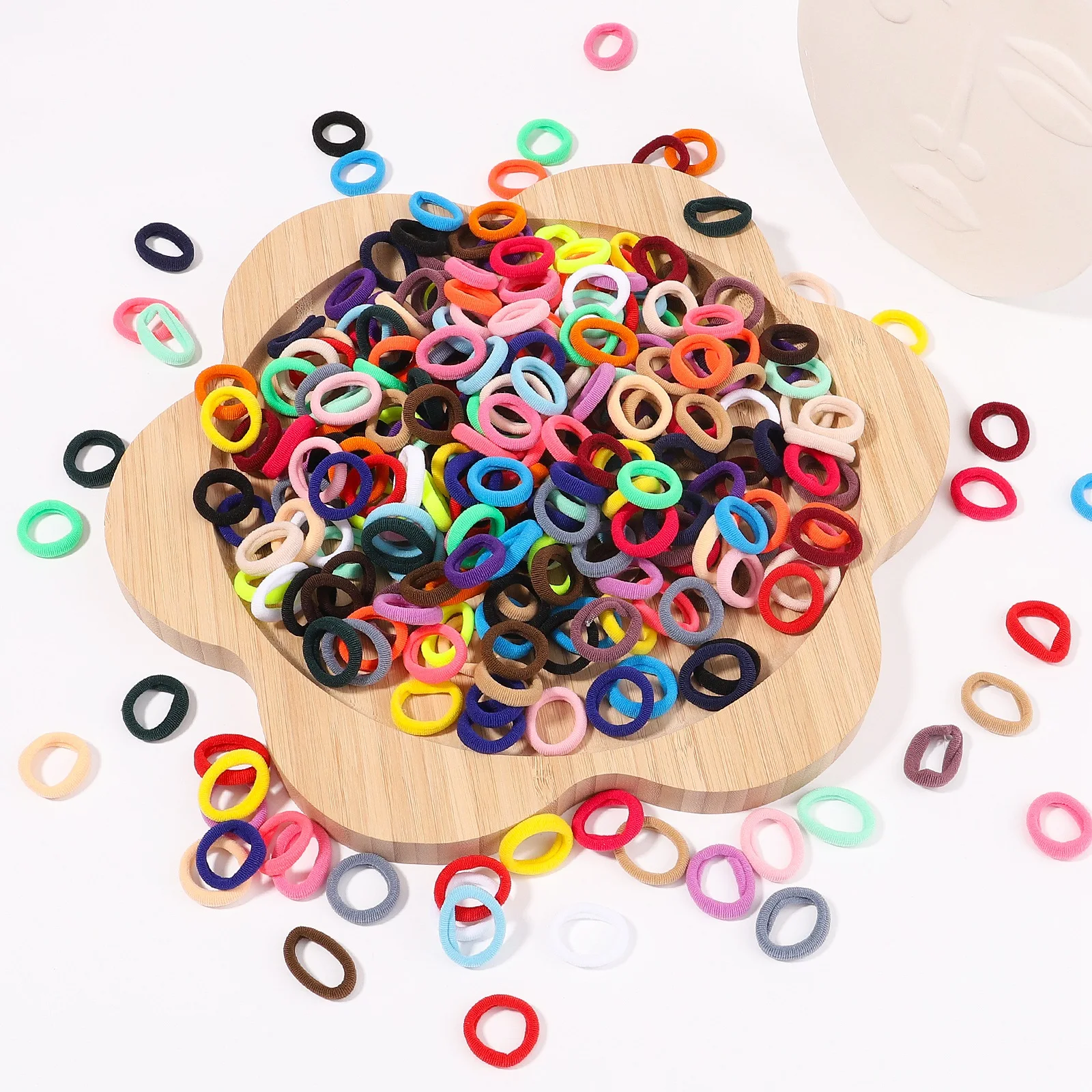 50pcs Kids Elastic Hair Bands Girls Sweets Scrunchie Rubber Band for Children Hair Ties Clips Headband Baby Hair Accessories