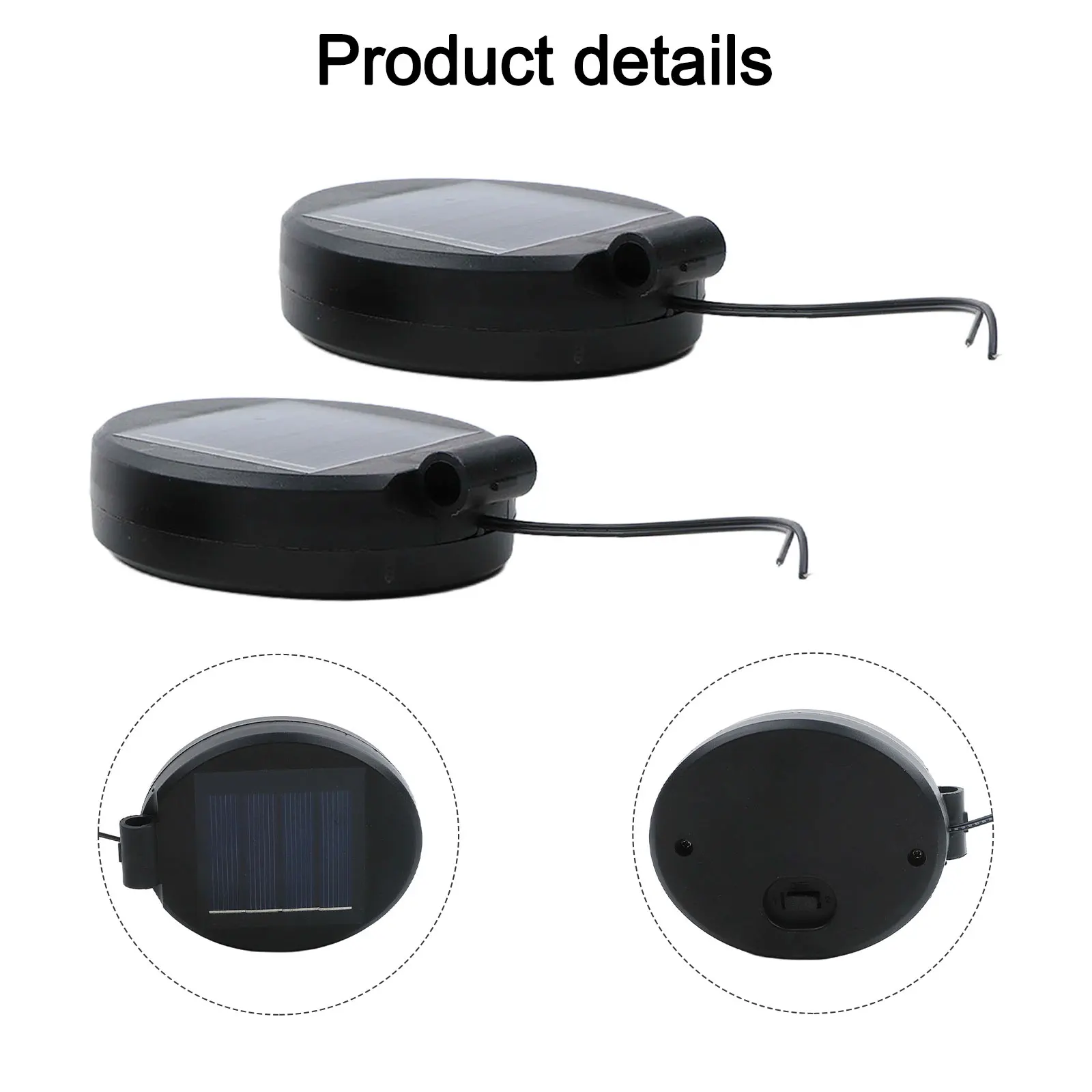 2pcs Battery Box For Earthing Lamps Replacement Stakes For Solar Portable Battery Solar Light Battery Box Accessories