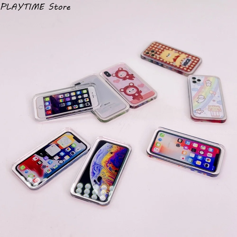 1:12 Miniature Phone Micro Model Decoration Dollhouse Mobile Phone Model Dollhouse Phone Doll House Accessories Decor