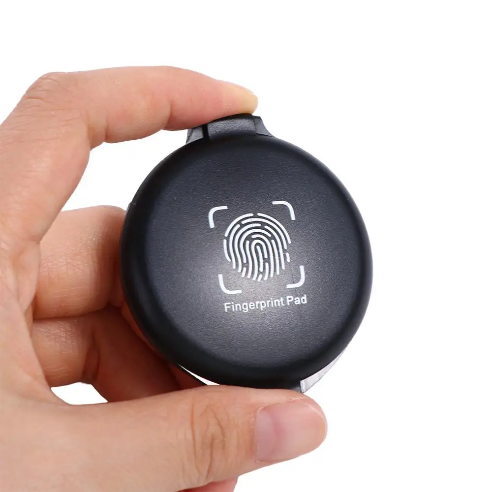 1 szt. Mini nawilżacz do znaczków odcisków palców anty-fałszywy szybkoschnący odcisk palca odcisk atramentowy przezroczystego identyfikatora identyfikatora zabezpieczającego