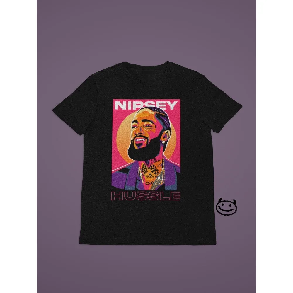 Nipsey Hussle T Shirt Rap Hip Hop Music Merch Personalized Casual T-Shirt Mens Gifts