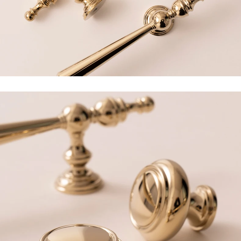 Bright gold PVD brass cabinet handle product image 6