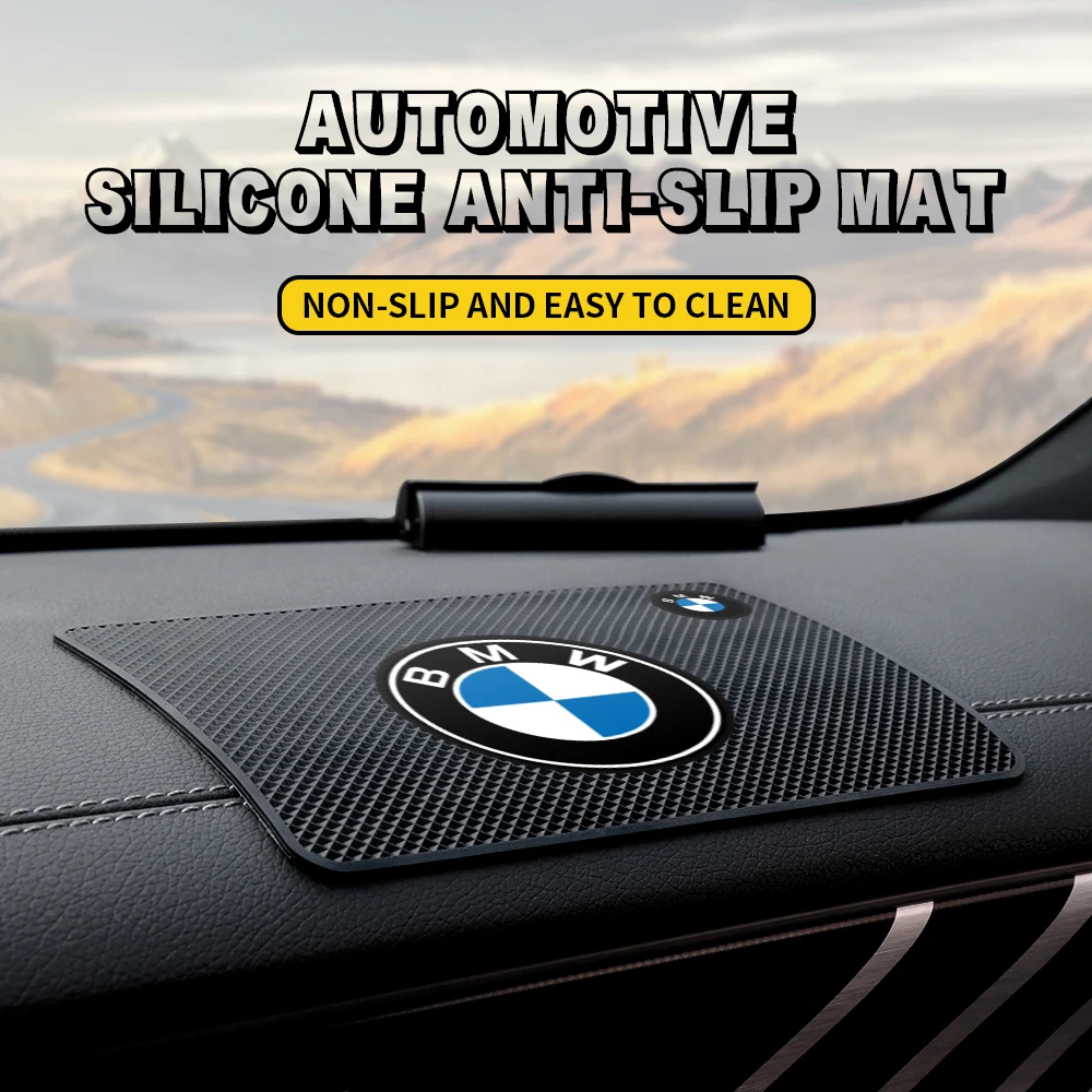 1/2PCS Car Dashboard Sticky Anti-Slip Mat Phone Non-Slip Pad For BMW 1 3 5 7 Series M Performance F16 F30 F34 F32 F31 F48 E28 E3