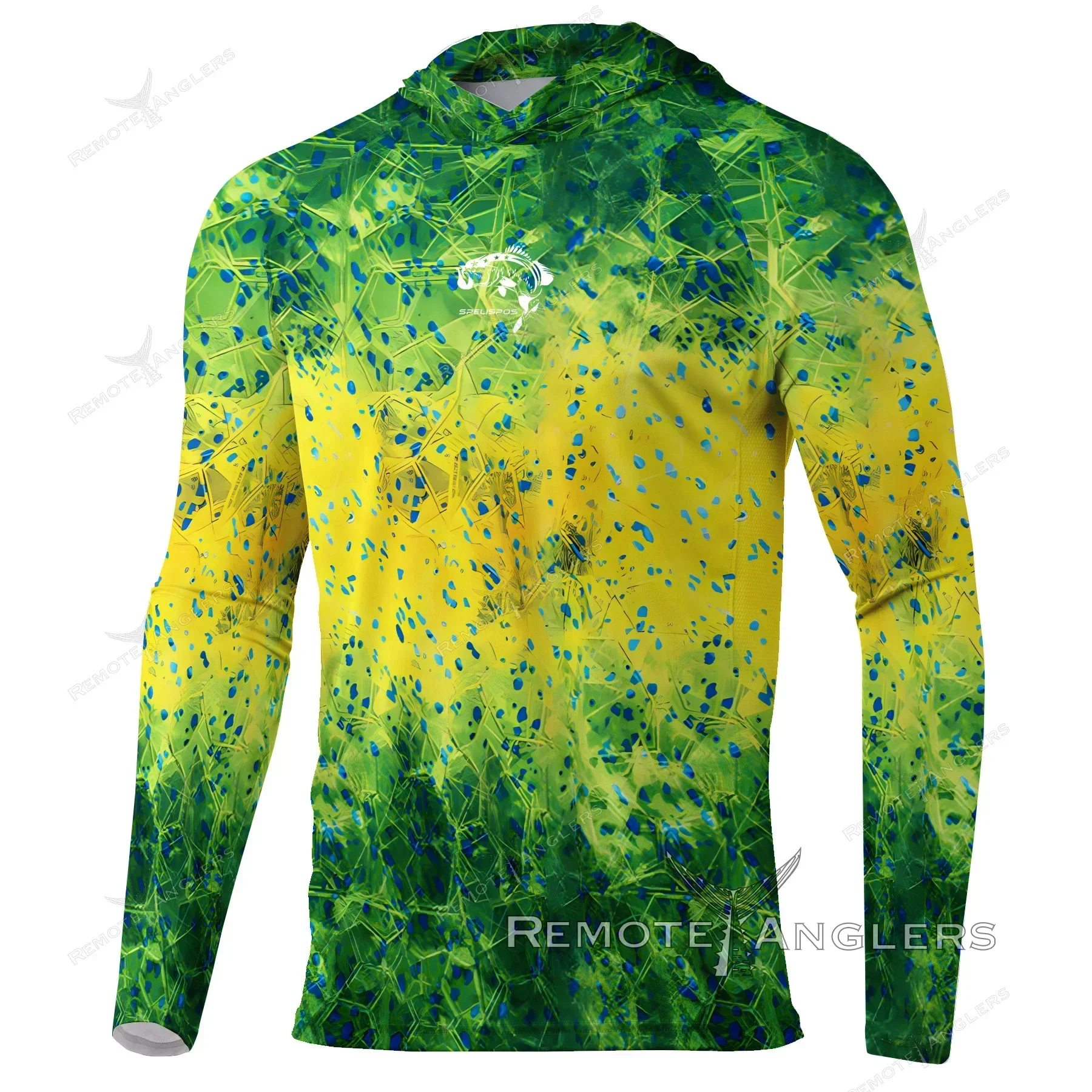 

Men Hoodie Fishing Jersey Sun Protection UPF 50+ UV Lightweight Hiking Shirt Breathable Long Sleeve Fishing Clothes