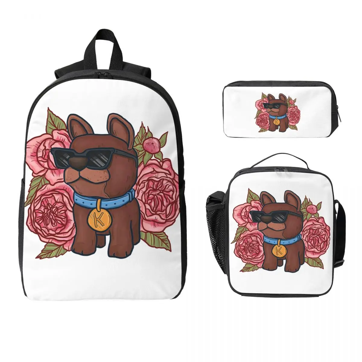 

King Kevin Overcooked Backpack Student Boys Girls BookBag School Bag Computer Shoulder Bags 3ps Insulated Lunch Bag Pencil Case