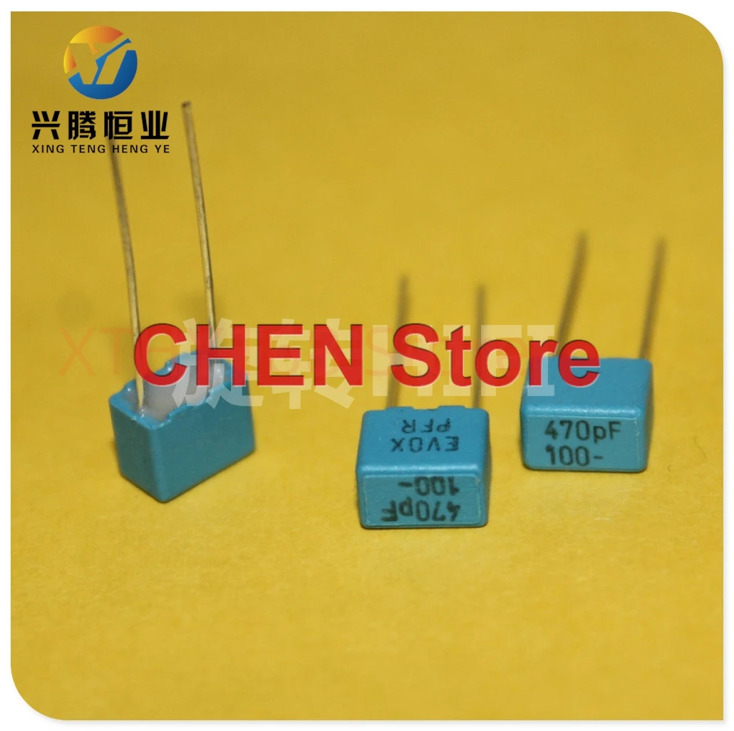 

KEMET EVOX PFR5 p5 Audio frequency film MKP capacitance 430PF 450PF 470PF 820PF 910PF 63V 100V 250V 400V Blue capacitor