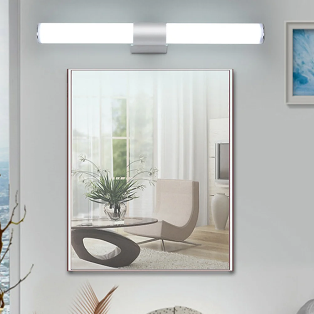 1 pçs led espelho luz frontal branco moderno lâmpada de parede maquiagem banheiro vaidade armário luz portátil brilho iluminação