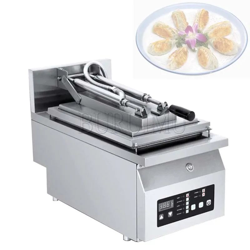 

110V 220V Fully Automatic Single Head Double Head CNC Dumpling Frying Machine Steaming Frying