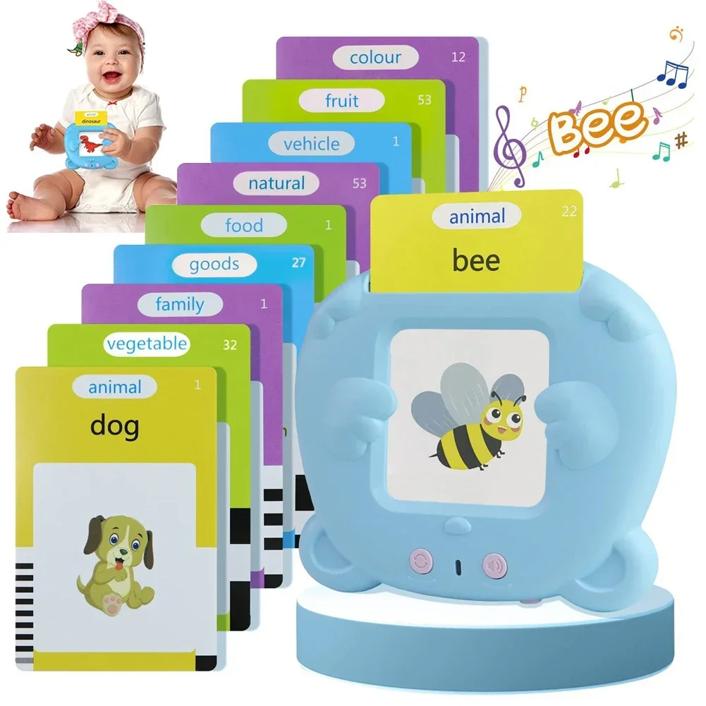 子供用学習機オーディオフラッシュカード幼稚園児向け言語電子音声ブック学習機