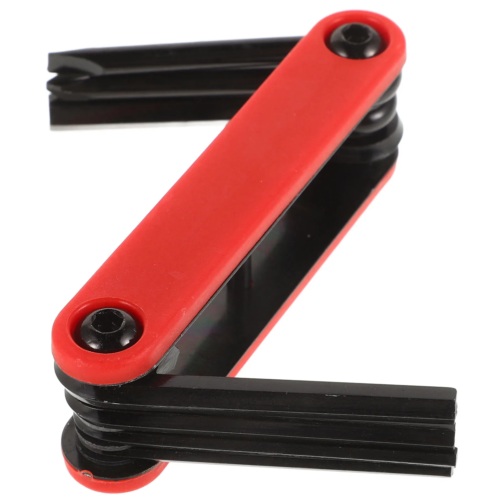 

1Set Bike Repairing Tool Folding Wrench Set 6-in-1 Multifunction Portable Outdoor Inner Hexagon Spanner Durable Practical