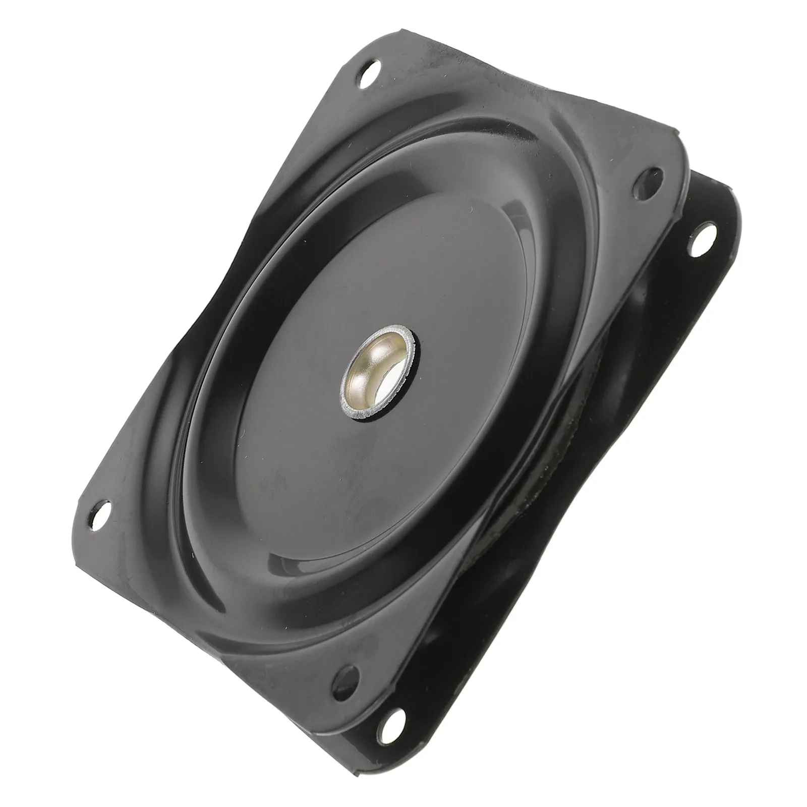 Black Square Iron Furniture Swivel Plate Smooth 360 Degree Rotation Chair Base for Bar Stool Office Kitchen Island