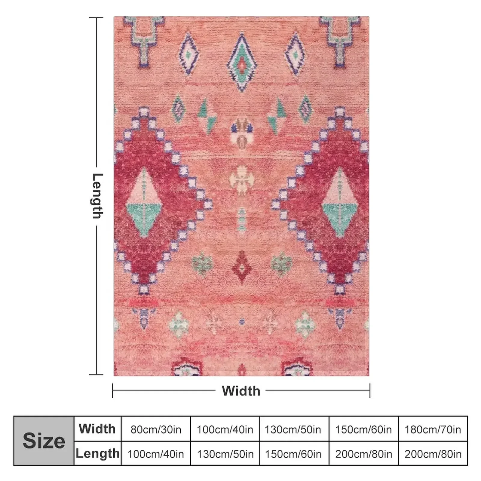 Heritage Moroccan Rug Style Design Throw Blanket Camping for sofa cosplay anime Bed covers Blankets