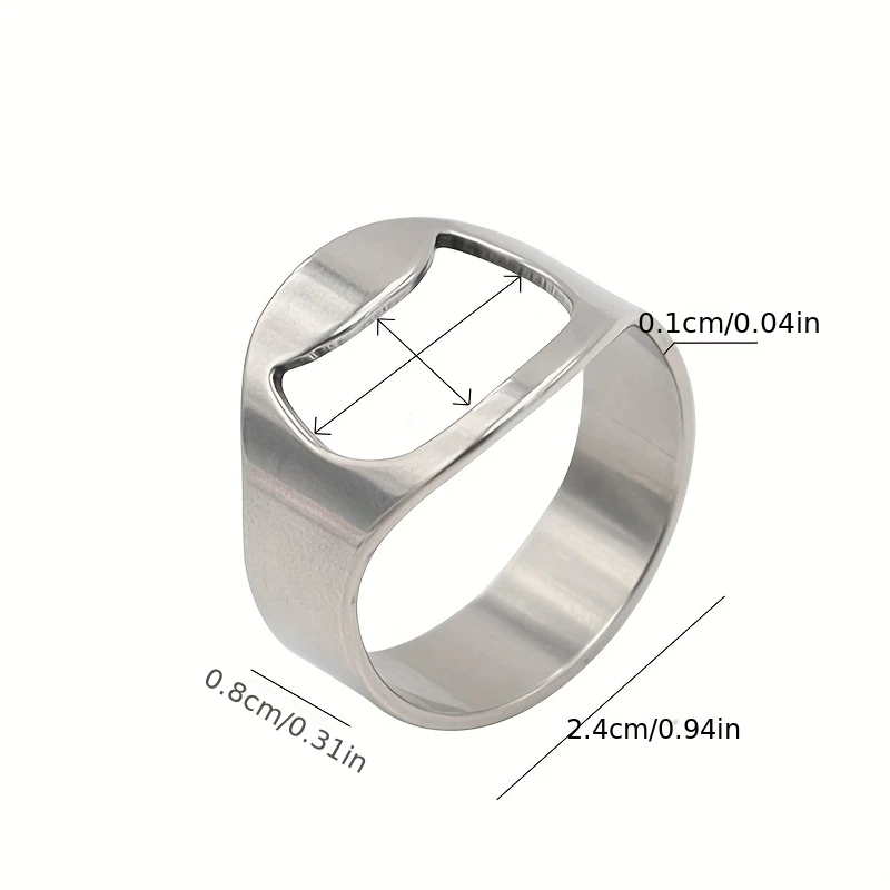 2pcs Stainless steel ring bottle opener, beer bottle opener, bar beer opener