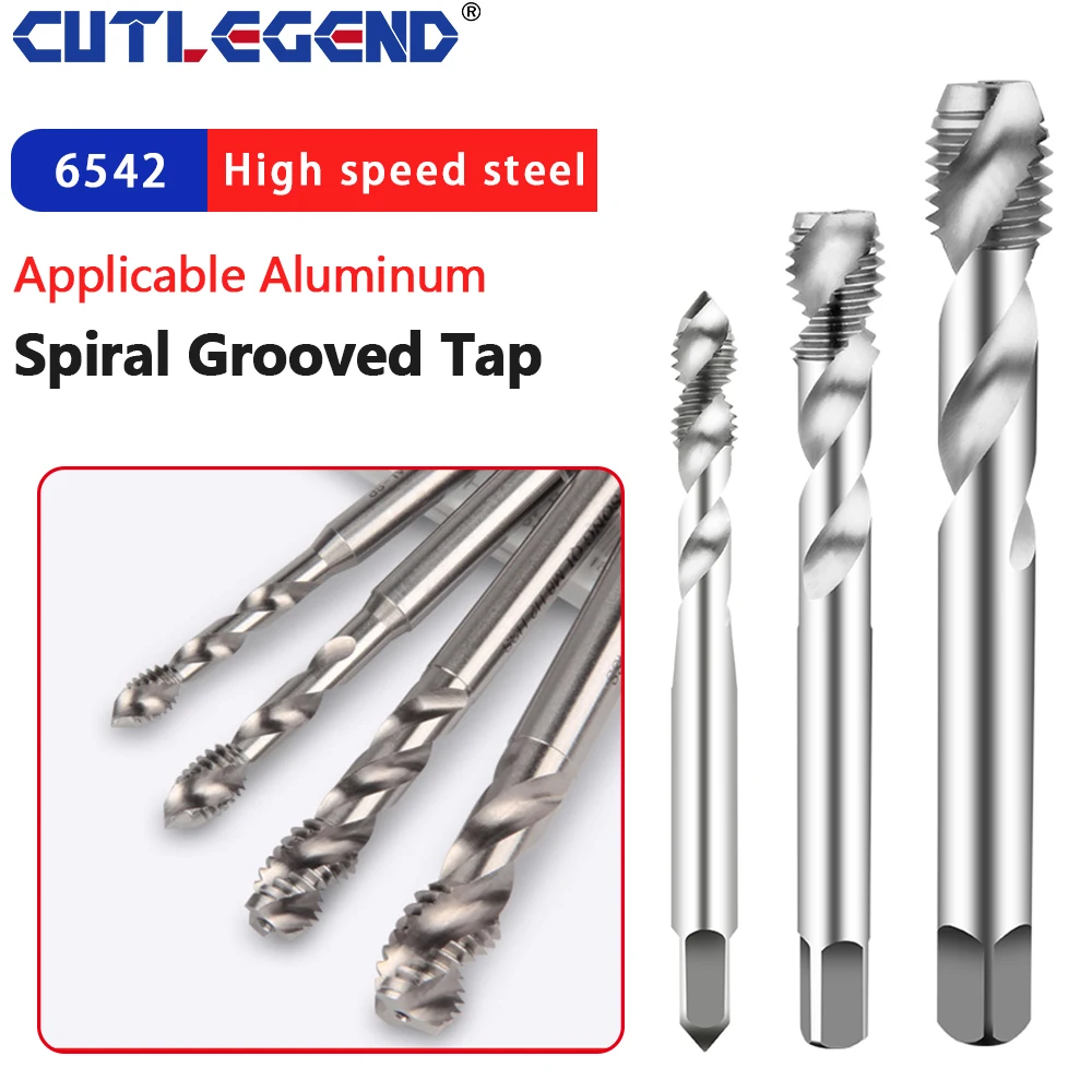 

Metric HSS Spiral Flute Tap Thread Taps for Aluminum Non-Ferrous Metals processing Blind Holes M2 M3 M4 M5 M6 M8 M10 M12 Screw