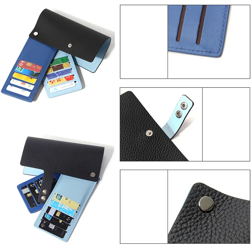 Women Men Credit Card Bag Ultra-thin Small Bank Card Multi Cards Slot Cardholder Wallet Male Simple Business Cards Holder Case