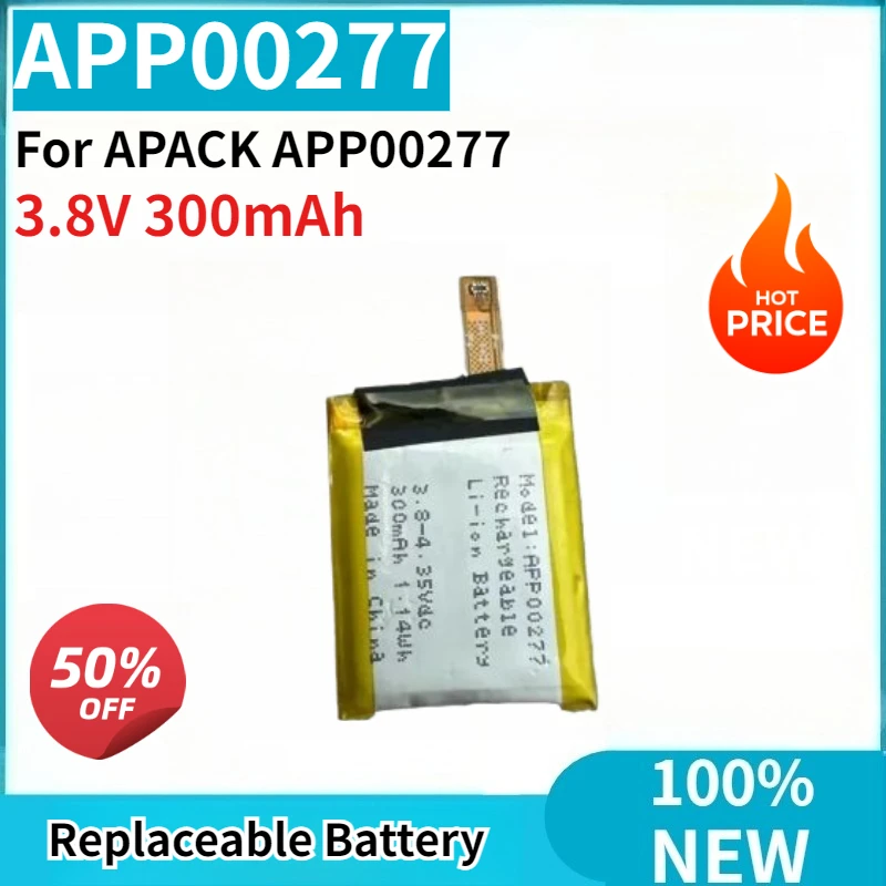 

High Quality NEW APP00277 Li-ion Battery For APACK APP00277 3.8V 300mAh Rechargeable Battery