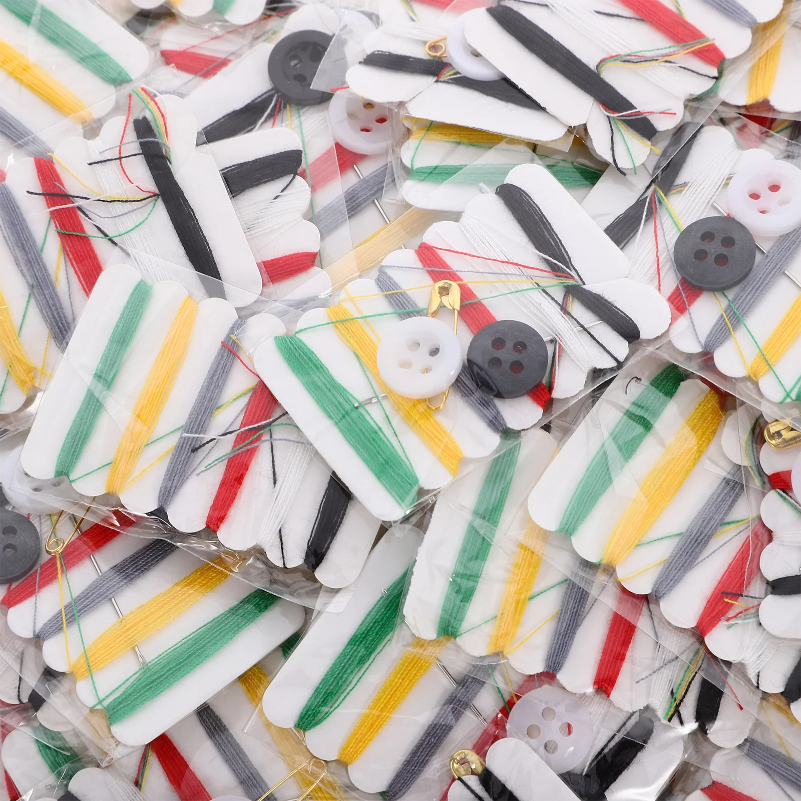 

100Packs Small Sewing Kit Complete DIY Thread Needle Pin Set for Home Travel Emergency Repairs Craft and Garment Fixing