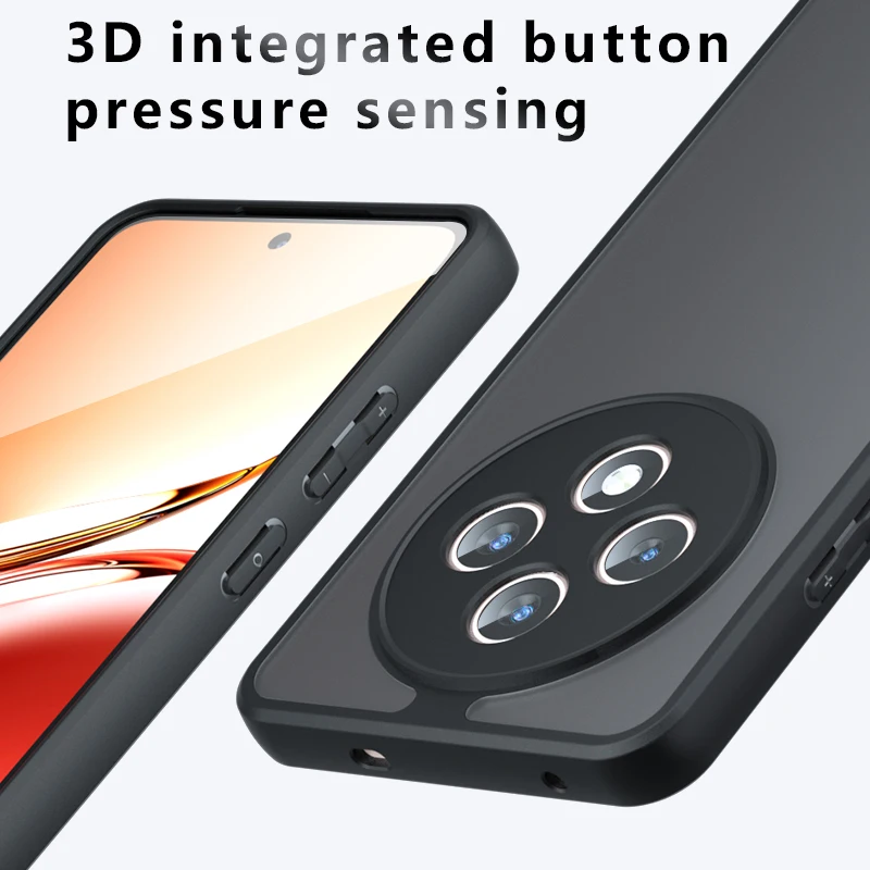 Case For OPPO Reno 12 F 12FS 5G F27 Luxury Matte Transparent Armor Cover For OPPO Reno 12 FS Acrylic Shockproof Bumper Funda