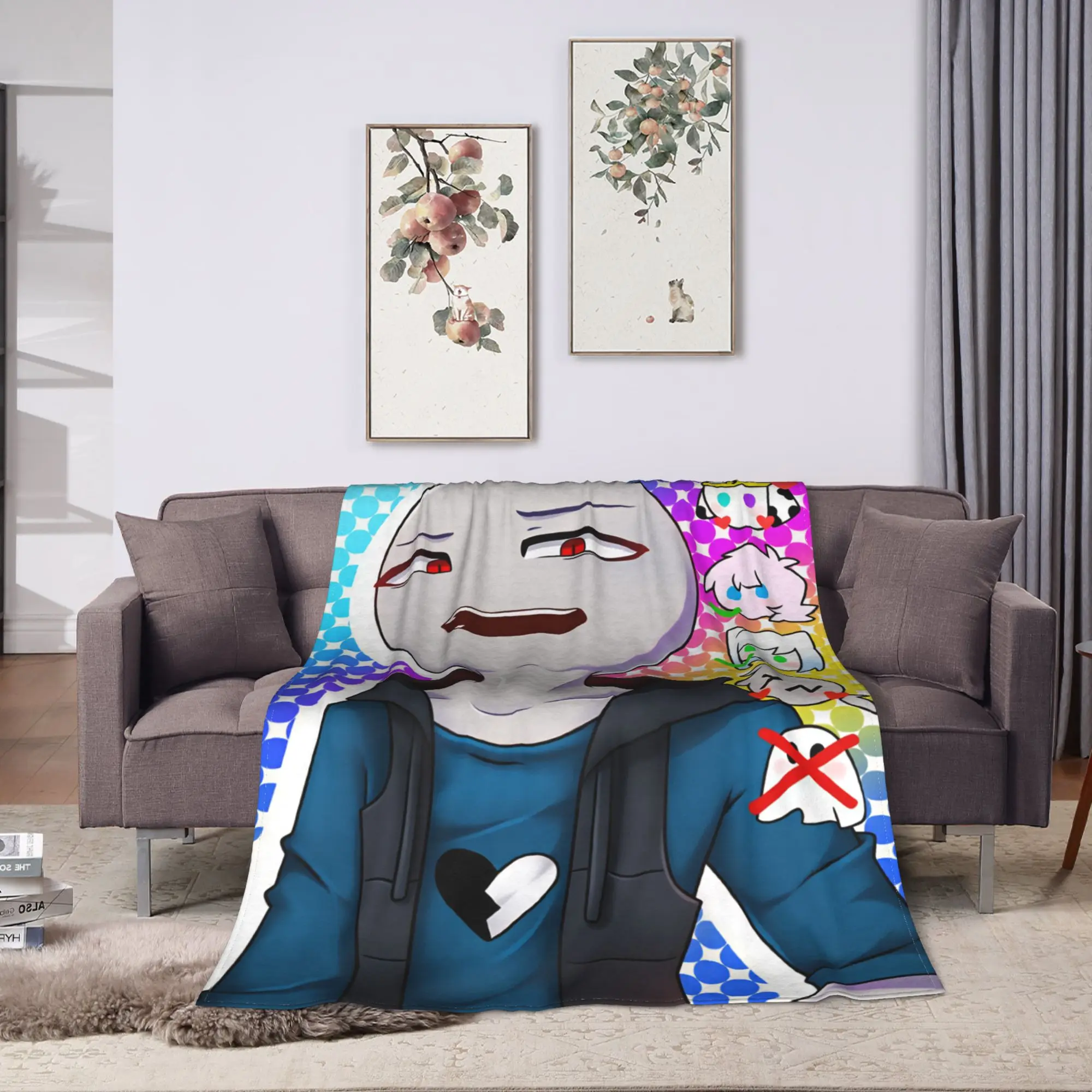 Peter Game Y-Your B-Boyfriend Flannel Blanket Soft Throw Blanket for Couch Chair Travel Office Pattern Bedspread Sofa Bed Cover