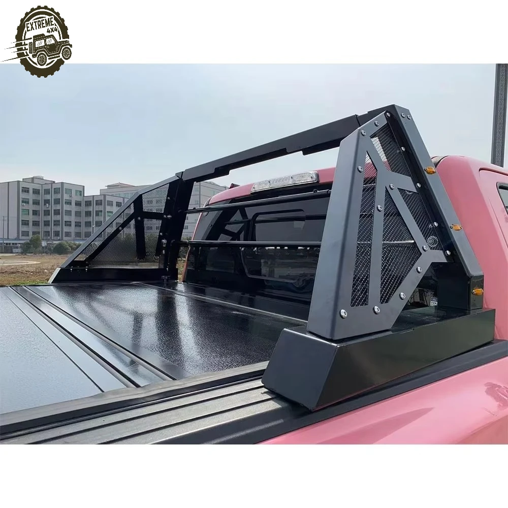 Barra Antivuelco Deportiva Universal de Hierro Negro para Camioneta 4x4, Compatible con Dodge Ram 1500, Ford F-150, Ranger, Toyota Hilux, Chevrolet
