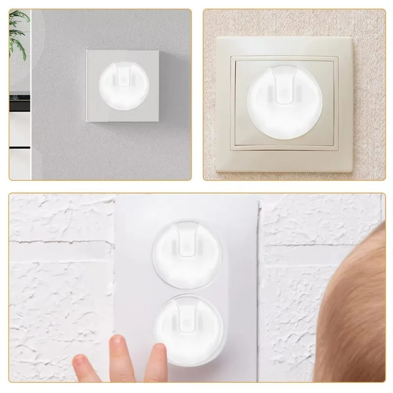 

10/20pcs Clear Safety Outlet Covers for US Plug Electrical Security Protection Anti Electric Shock Plugs Protector Cover Guard