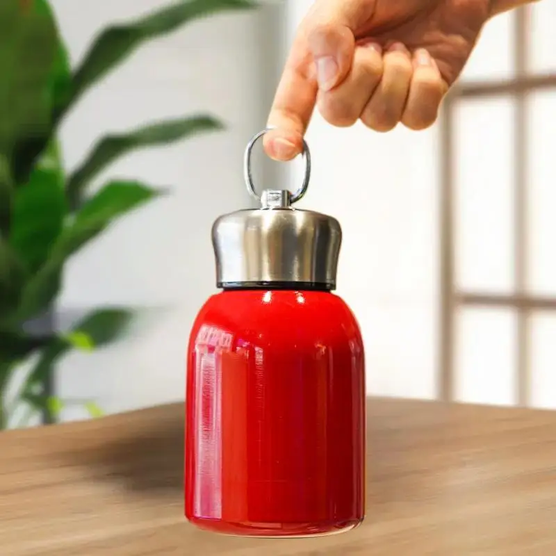 Frascos de vacío de café de 300ML, taza aislada de acero inoxidable, botella de agua de viaje portátil con tapas, tazas que mantienen las bebidas calientes o frías