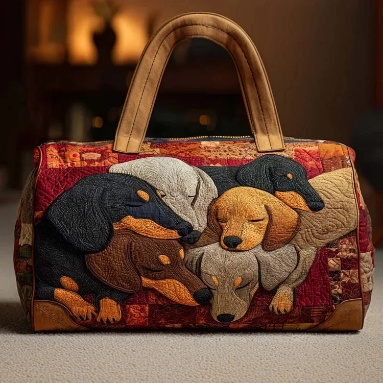 

3D Printed Quilted Bags dog funny Personalized Gifts Custom Bags Handbag Tote Bag Training Travel Bag Beach Hiking Camping