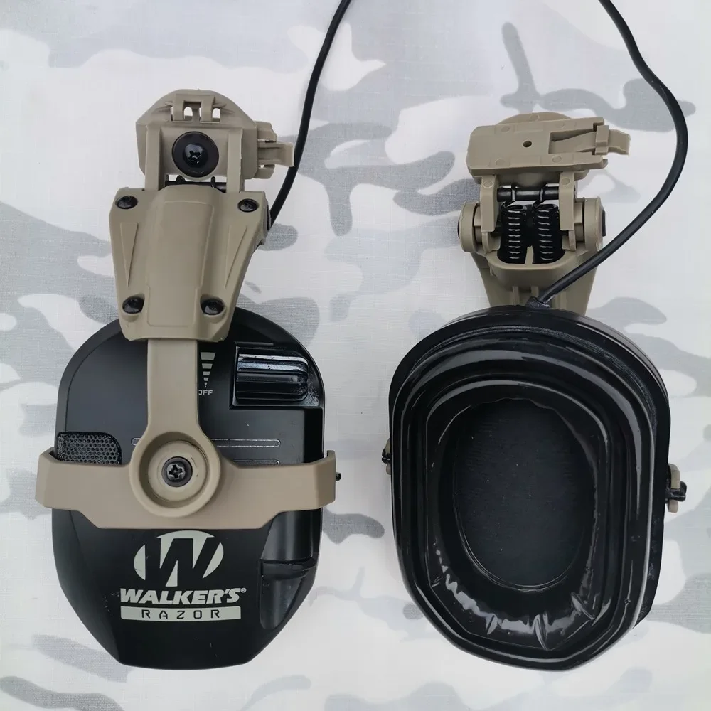 Tactical Headset Helmet ARC Rail Adapter Wendy Rail per Walker Razor Slim Electronic Hearing Protection cuffie da tiro