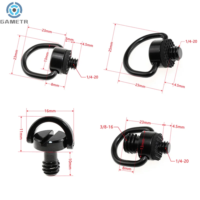 Accessoires pour appareil photo, sangle initiée, vis de structure de sécurité, 1/4 sangle rapide pour appareil photo, anneau de connexion sûr pour IL, Nikon, Sony