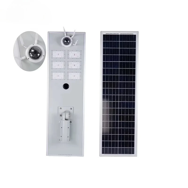 Smart Solar 150 Watt Diode CCTV Camera Energy Efficient Battery Powered IP65 Rated Garden Road Aluminum