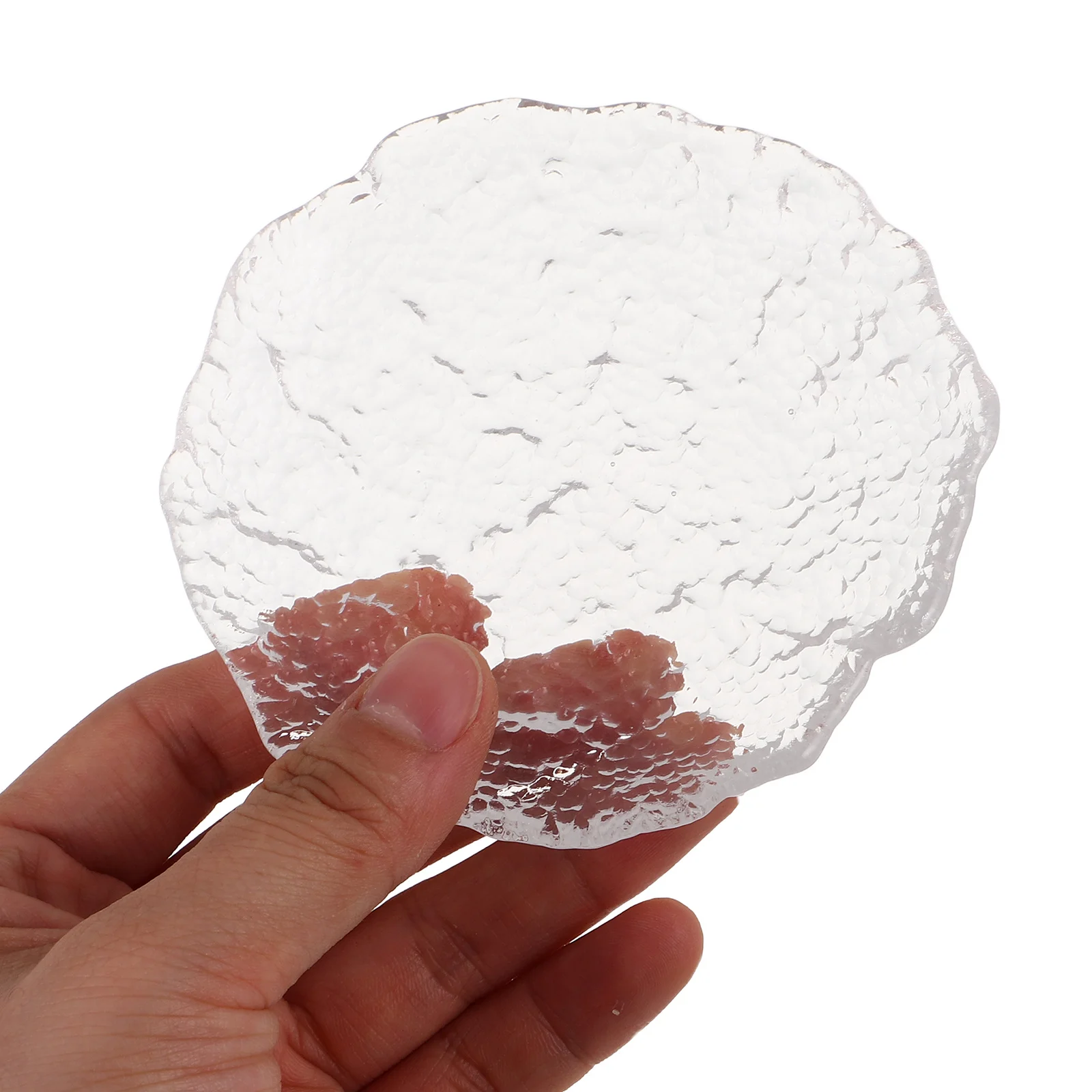 

Transparent Frosted Glass Nail Art Palette Nail Polish Mixing Tray Portable Manicure Holder Manicure Palette Polish