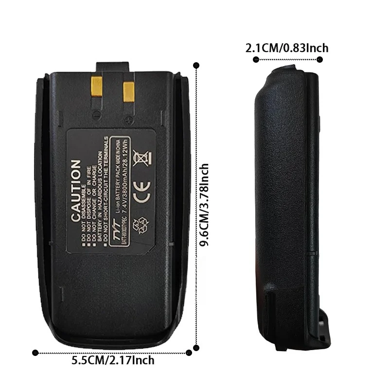 3600mAh  Type-C Rechargeable Li-ion Battery Pack For TYT TH-UV8000D TH-UV8000E LB-75L Walkie Talkie Replacement Radio Accessory view 3