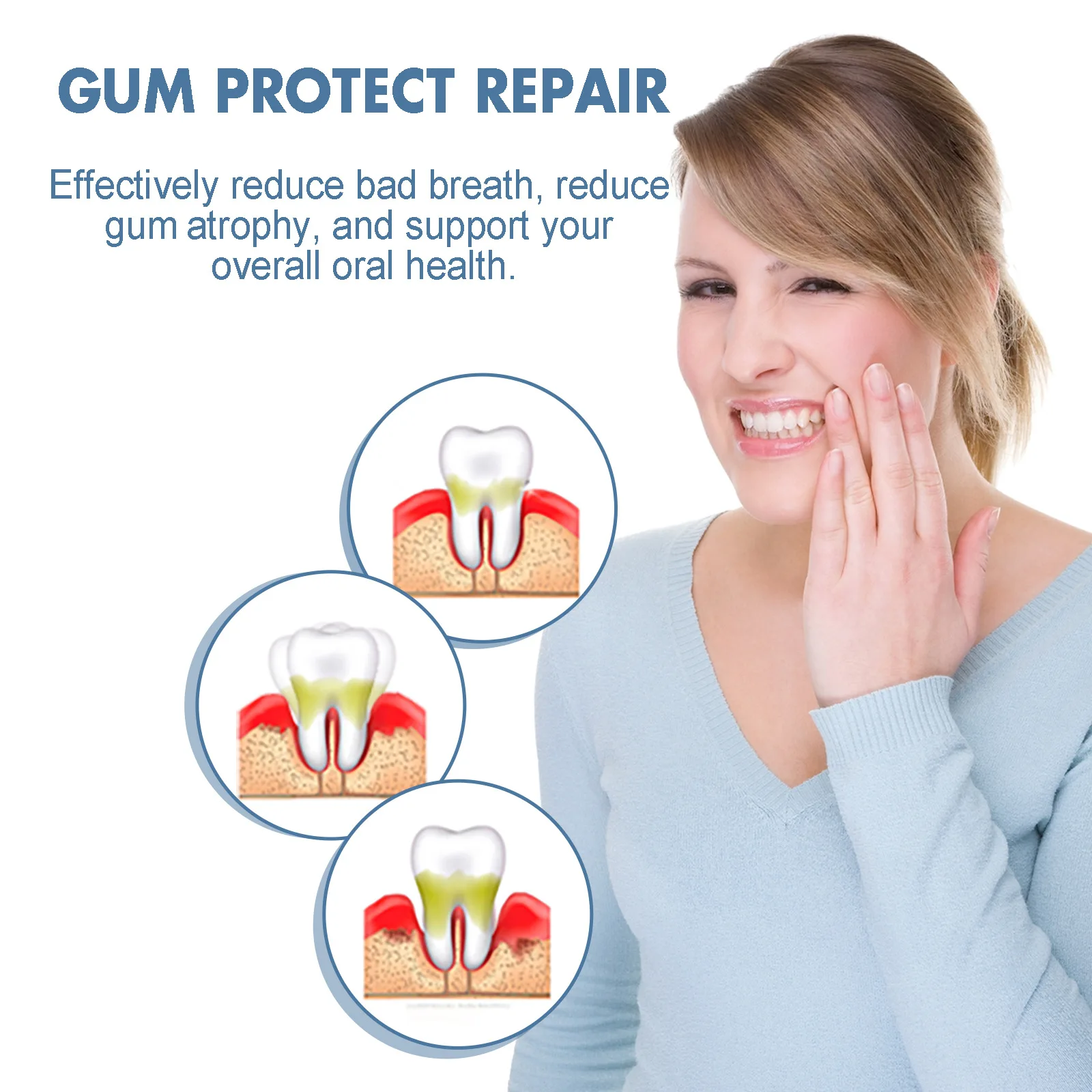 Gum Protect Repair Gel Shield Therapy Pen Dentizen Gum Drops Therapy Spray Teeth Essence Liquid Gum Instant Treatment Toothpast