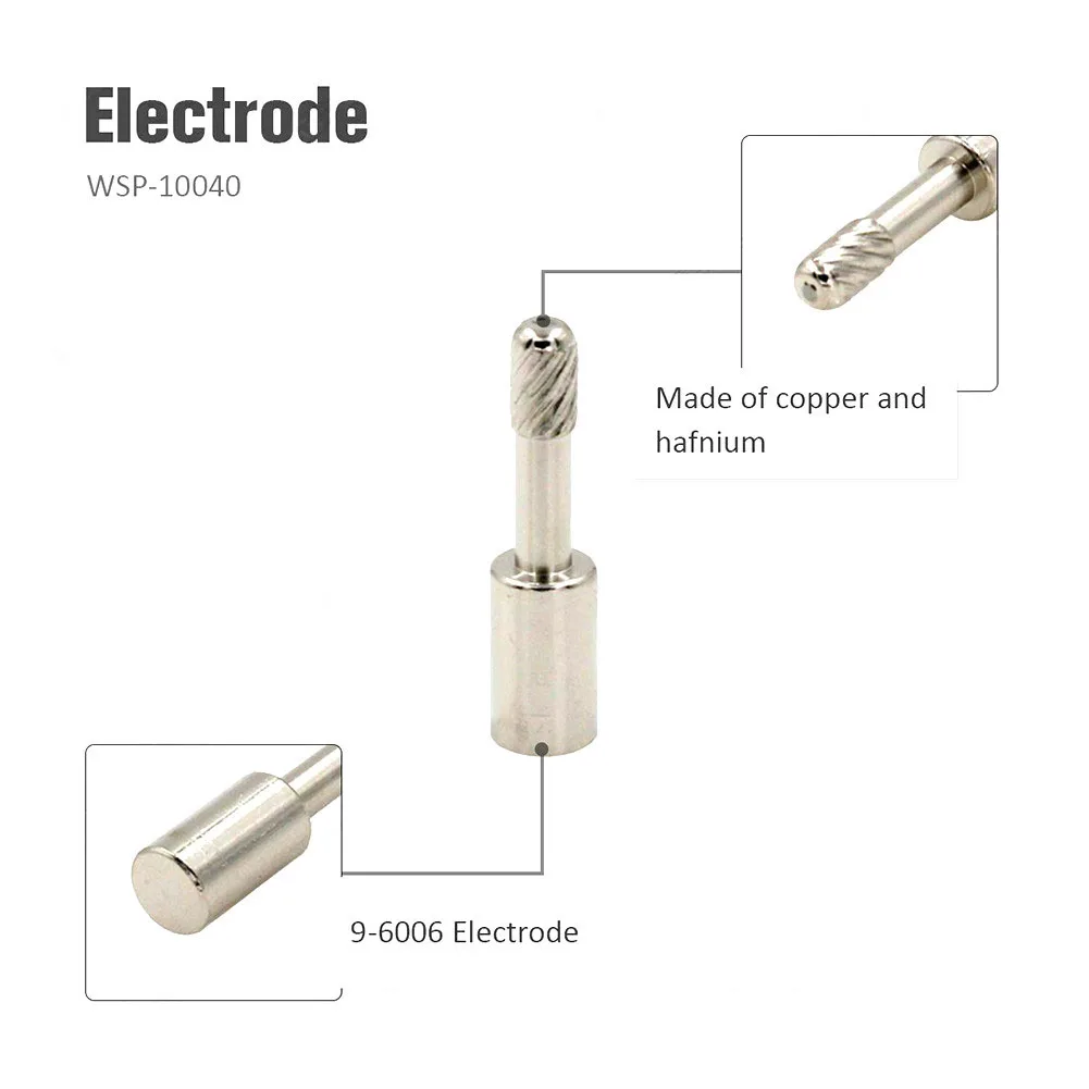 

Набор из 20 электродов и сопел для плазменной резки 96006, 96099 для горелки Thermal Dynamics PCH-10, снижающий разлетание искр при резке