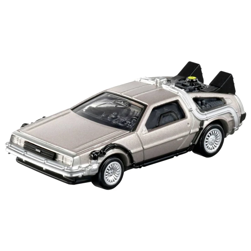 TAKARA TOMY-Modelo de metal fundido, veículos de brinquedo, Back to Future, DMC, TPU07-186915, 1:64