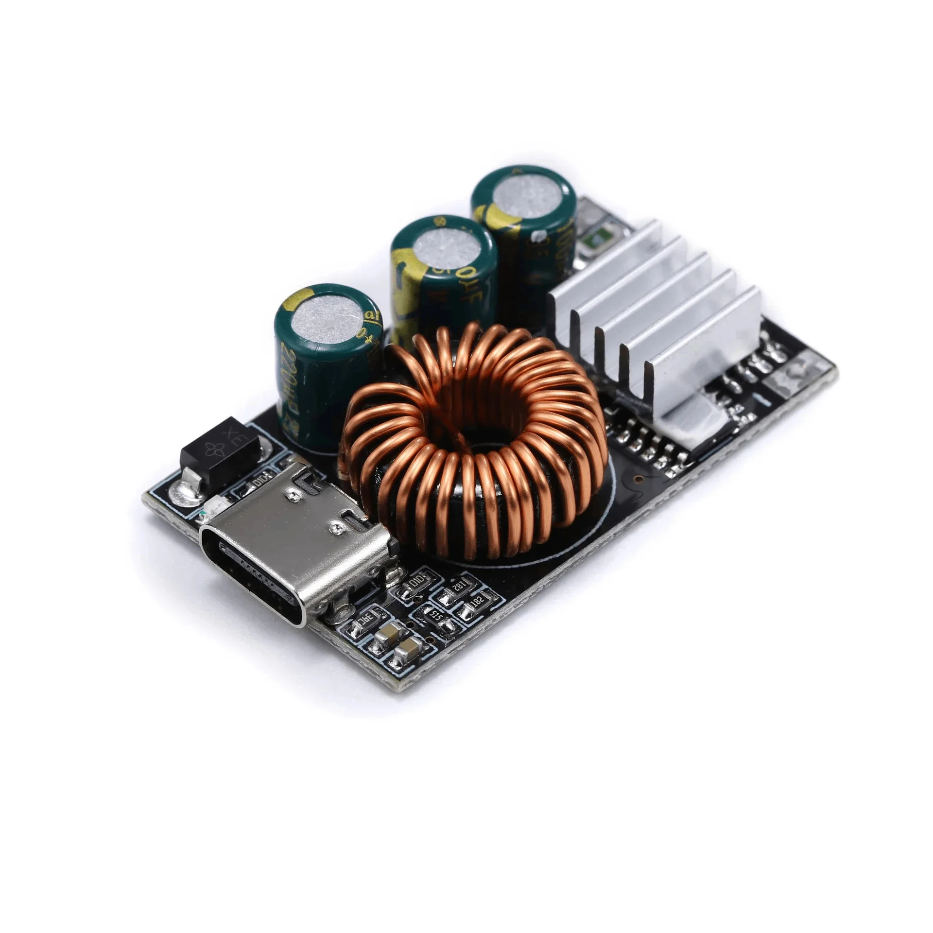 24W Step Down Circuit Board DC10-30V Input 3-12V Output USB Charging Module PCB for Vehicle and Field Power Applications