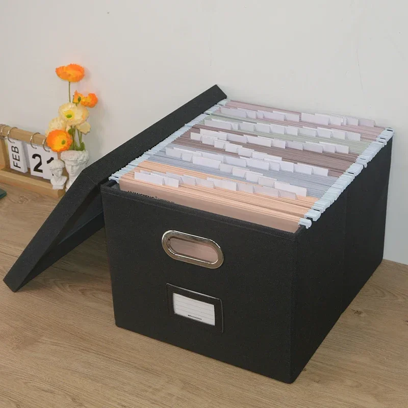 

Storage box hanging clip file box hanging folder sundry household book storage box