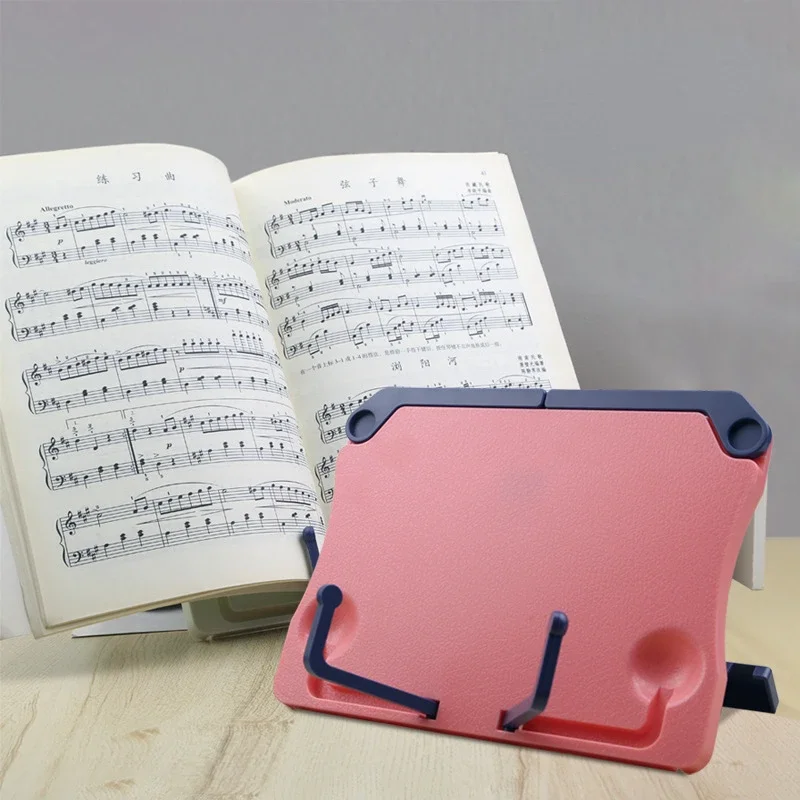 Portable Folding Bookend Stand Atril Reading Book Stand Books Recipe Shelf Folding Holder Organizer for Music Score Tablet