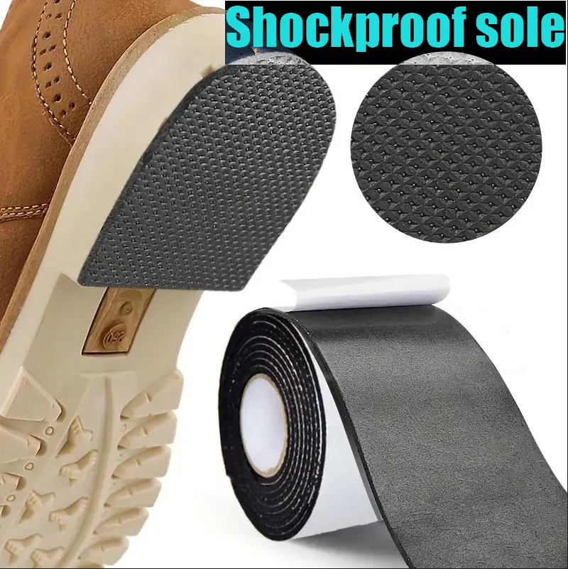 

Thick Non-Slip Wear-Resistant Shoe Sole Sticker - Anti-Abrasion Heel for Quieter, Sound-Canceling Chunky Heels Protection hair
