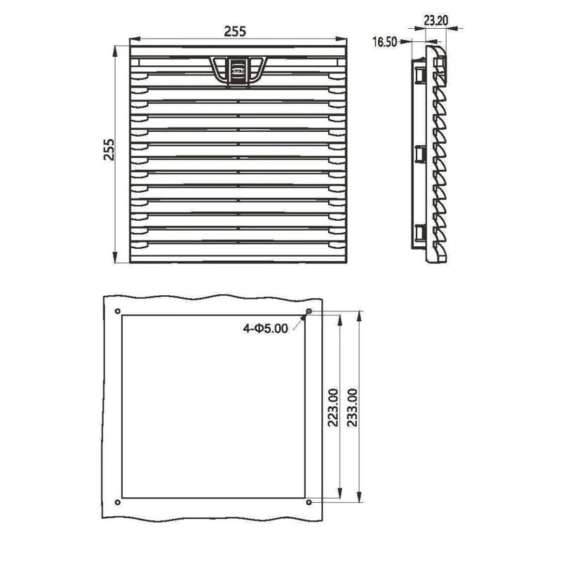 255*255mm air filter panel ,Low Noise Electronic Equipment Accessories Axial Flow Fan Cooling Screen Cover Filter FB9905